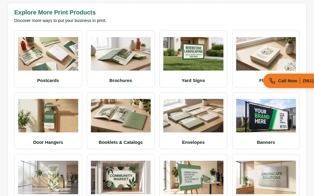 Minute Marketing print product catalog